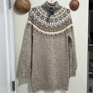 Abercrombie & Fitch Cozy Sweater Dress Light Brown/Beige  Women’s Size XS fits S